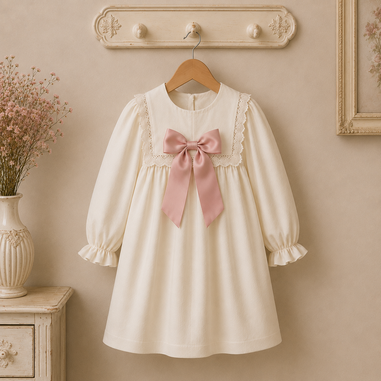 RB Darcie cream and pink dress