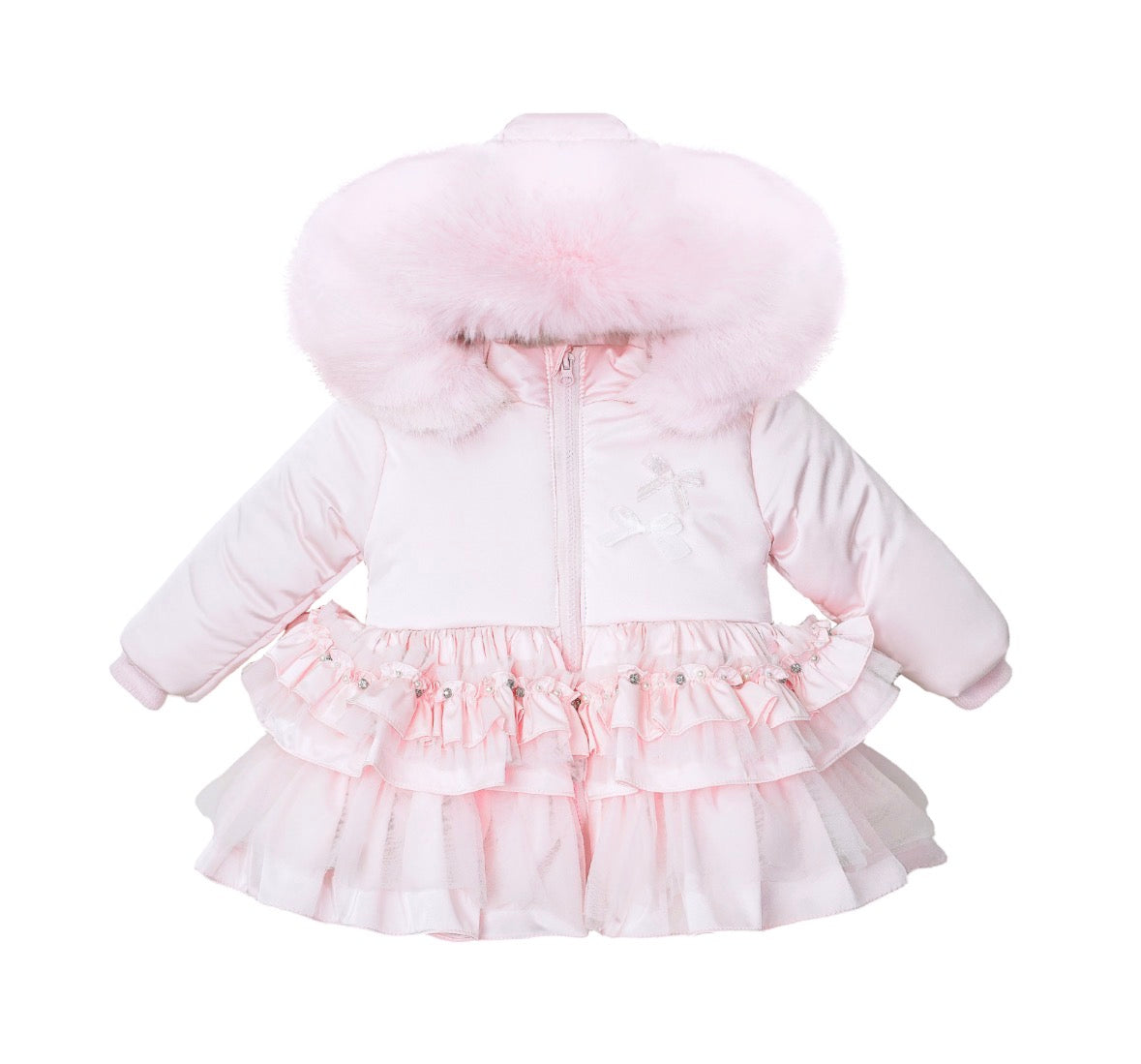 Faux fur padded luxury coat