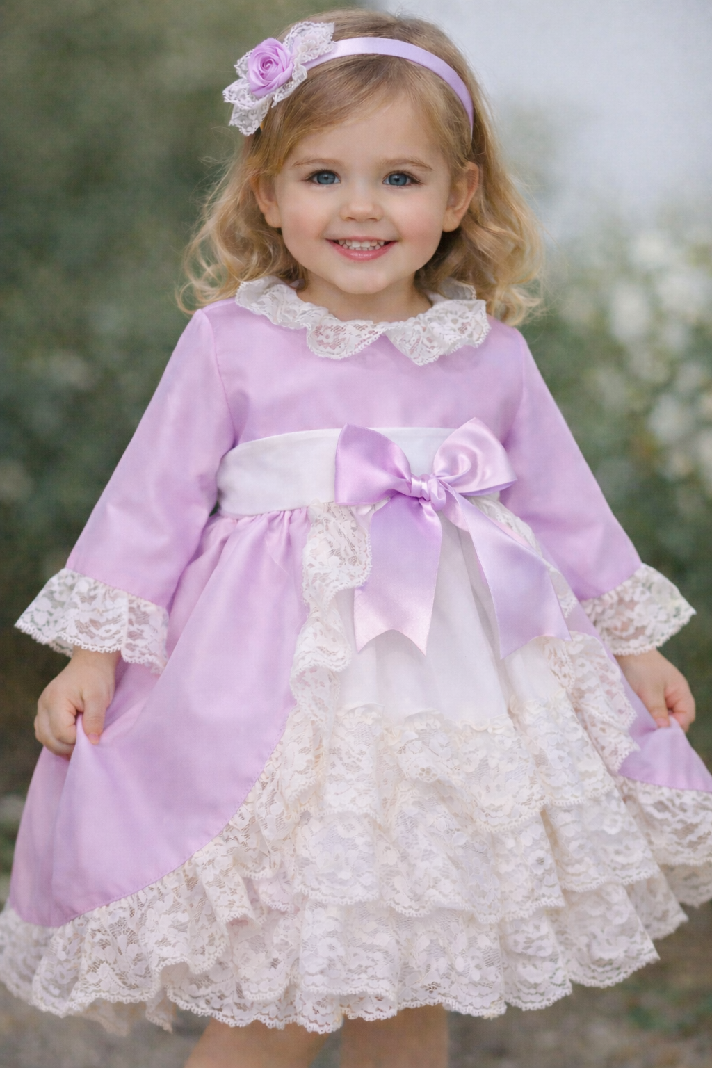 RB Easter lace dress lilac