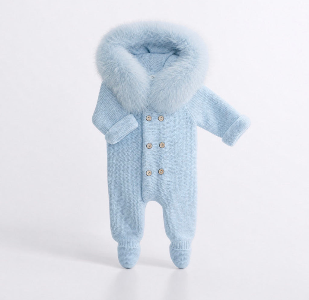 Pangasa baby snow suit faux fur
