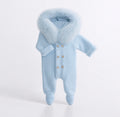 Pangasa baby snow suit real fur