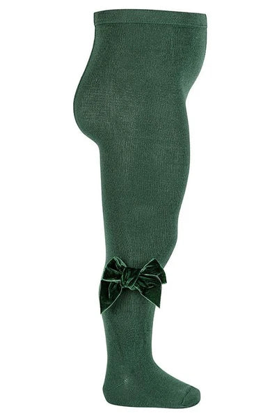 Condor velvet bow tights