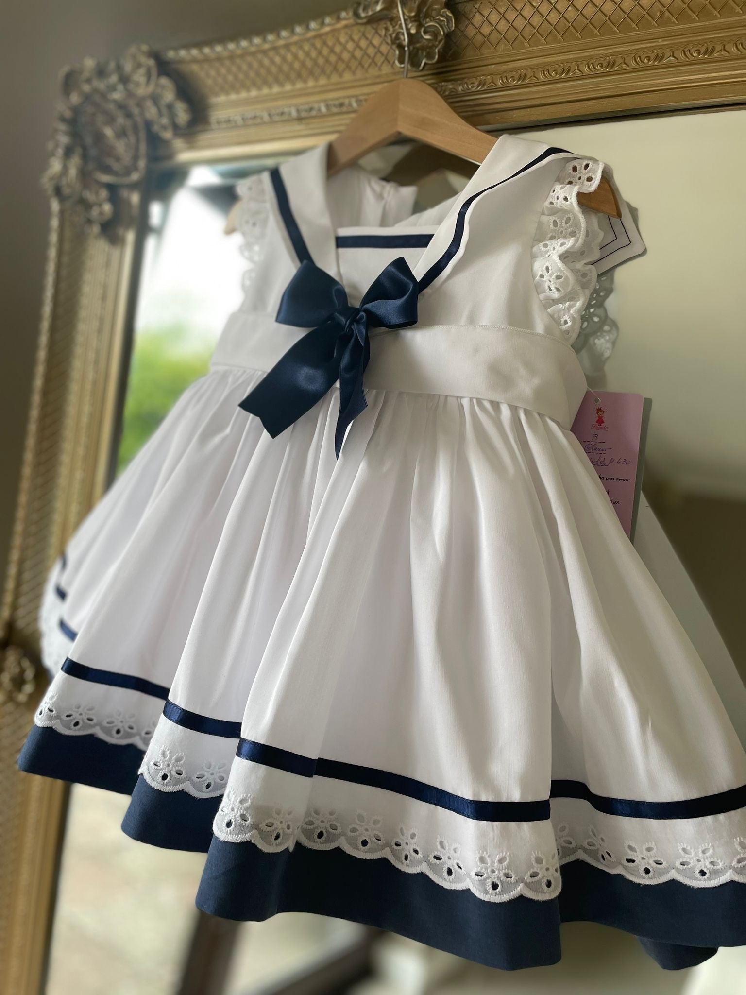 RB navy and white sailor dress