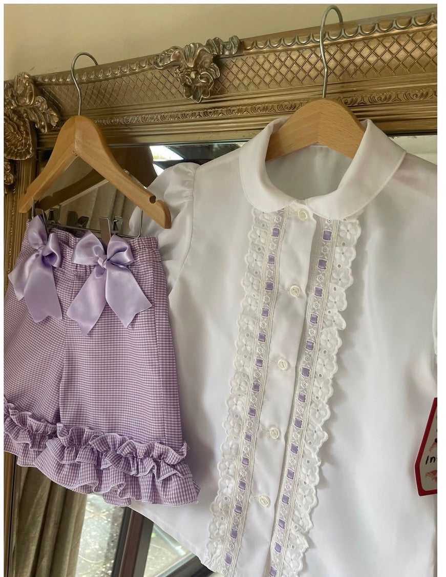 RB gingham short set