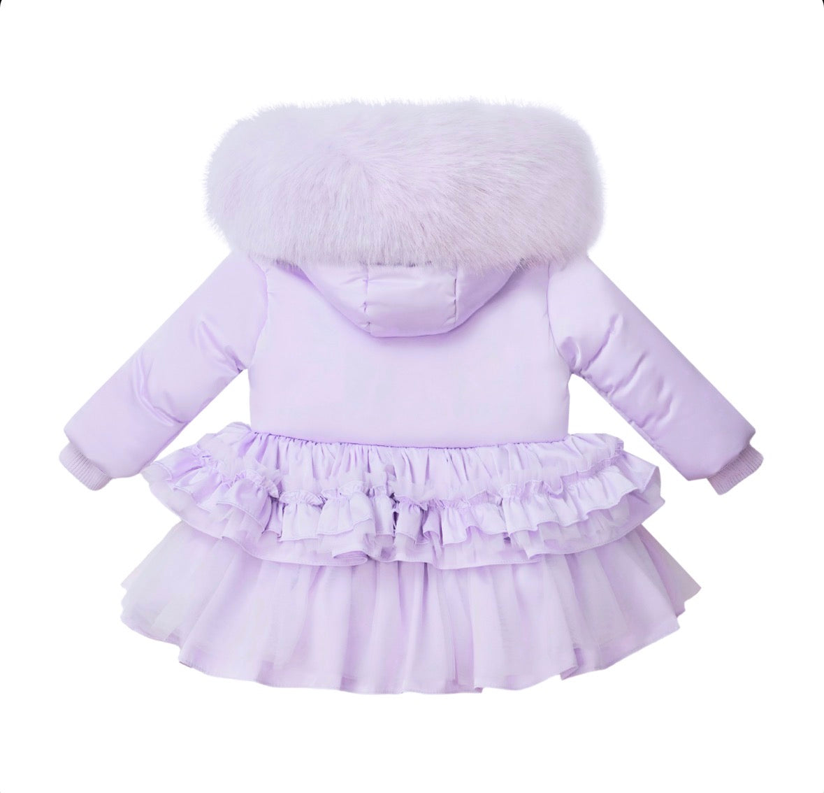 Faux fur padded luxury coat
