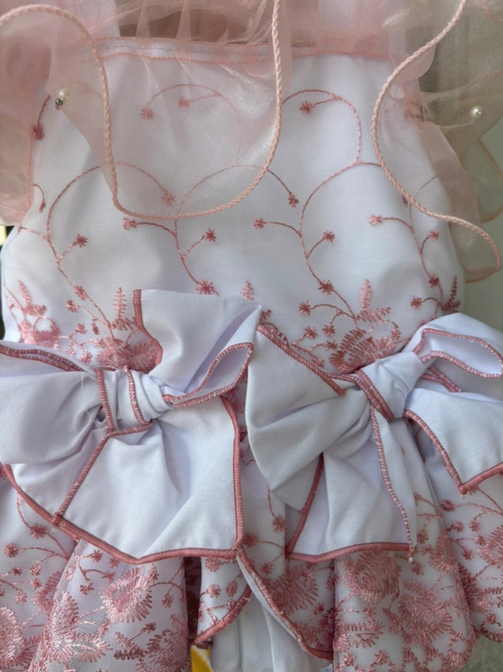 Ela pink and pearl dress