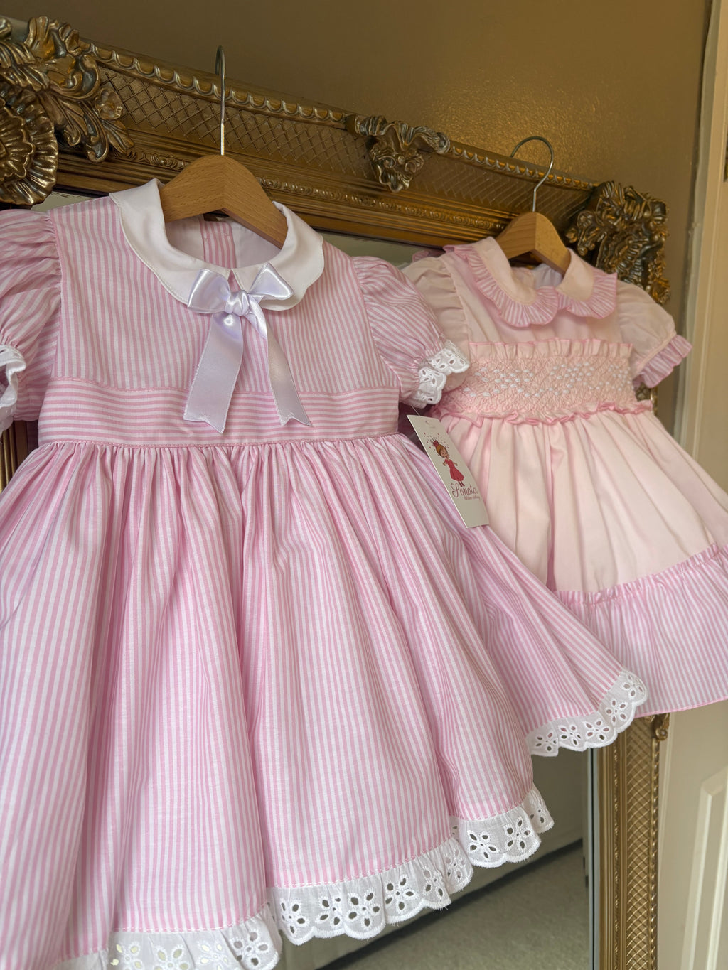 RB candy stipe pink dress
