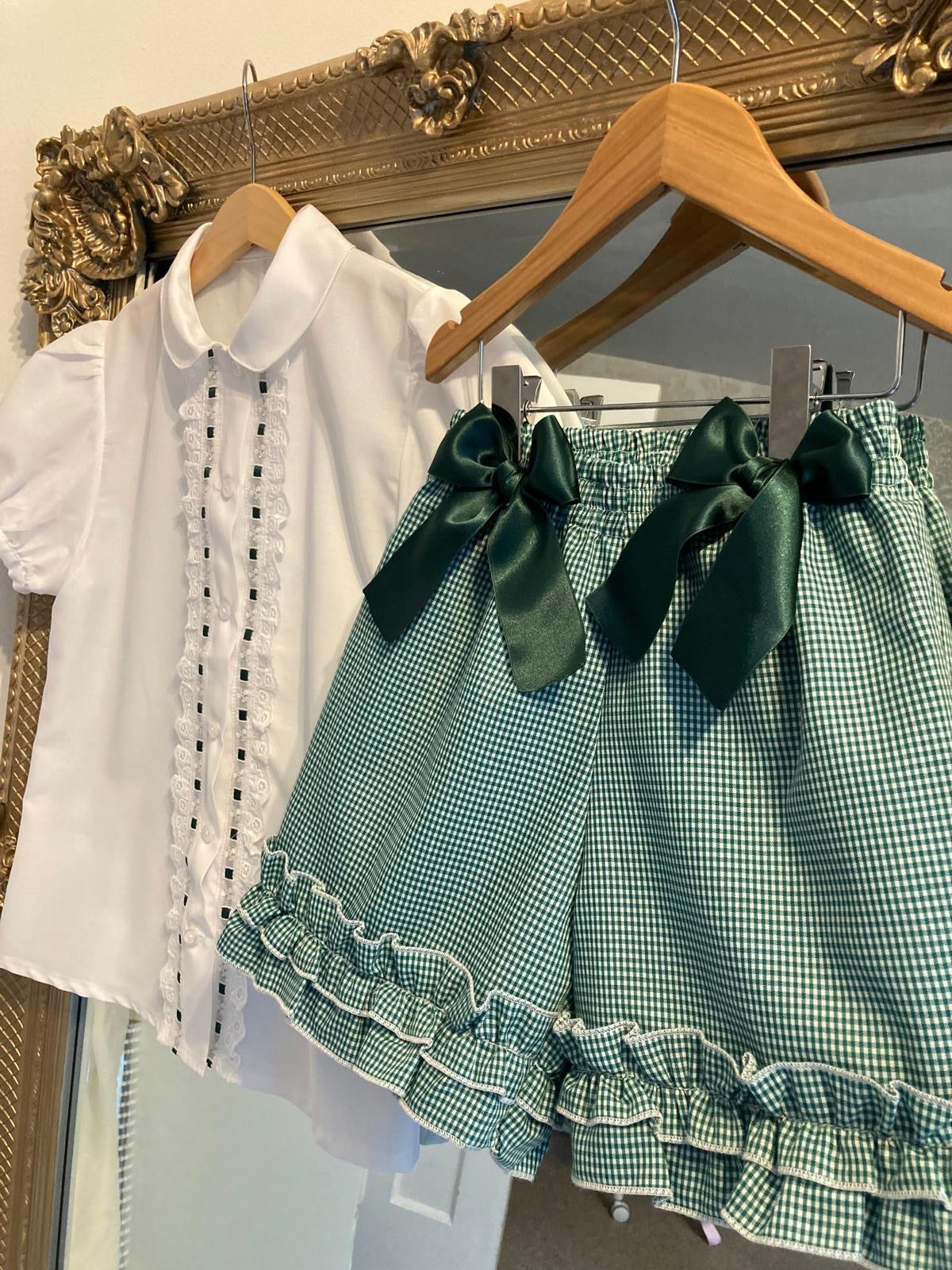 RB gingham short set