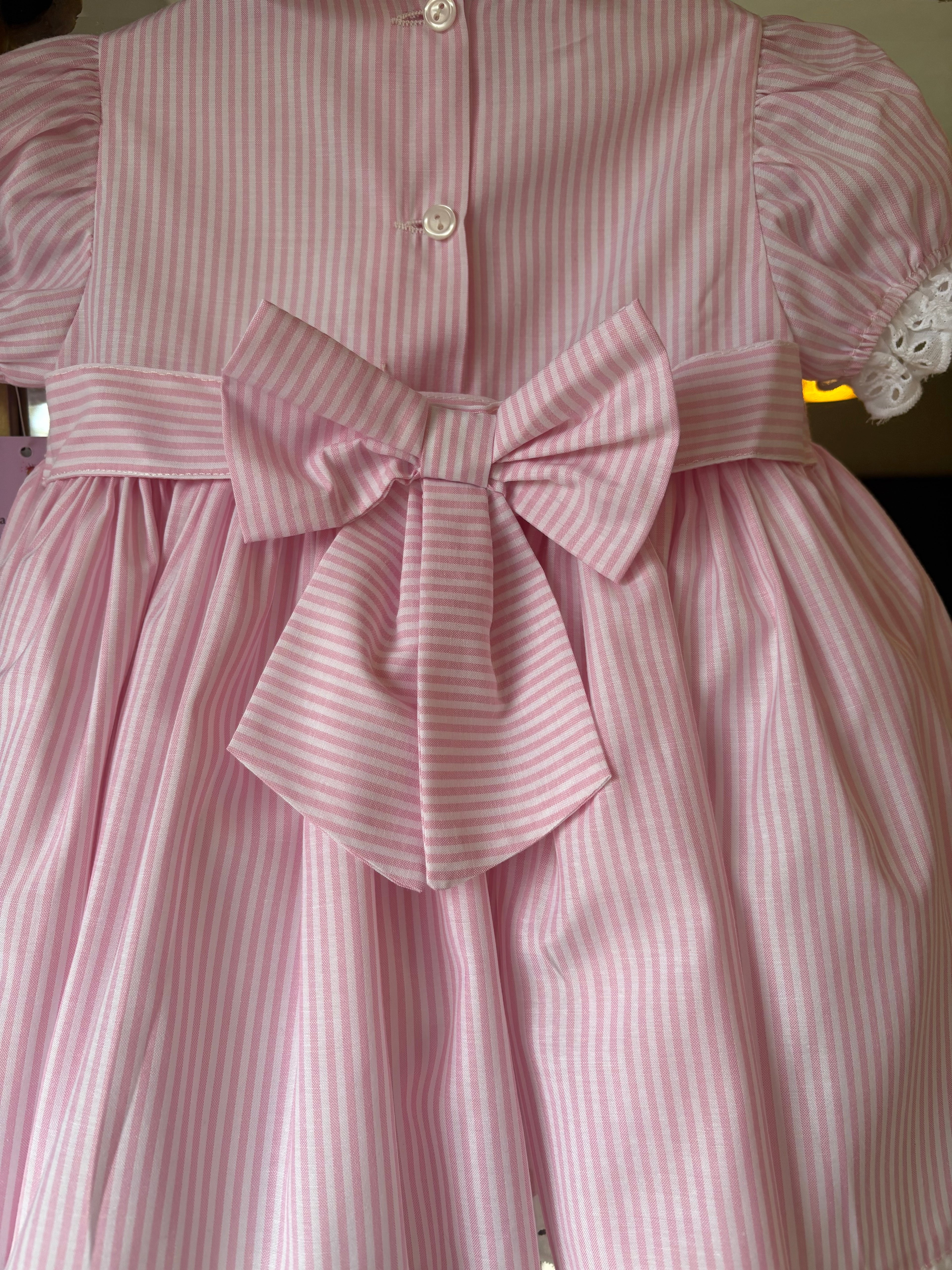 RB candy stipe pink dress