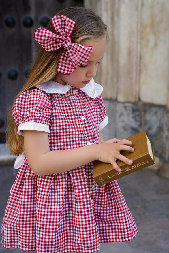 Gingham school dress