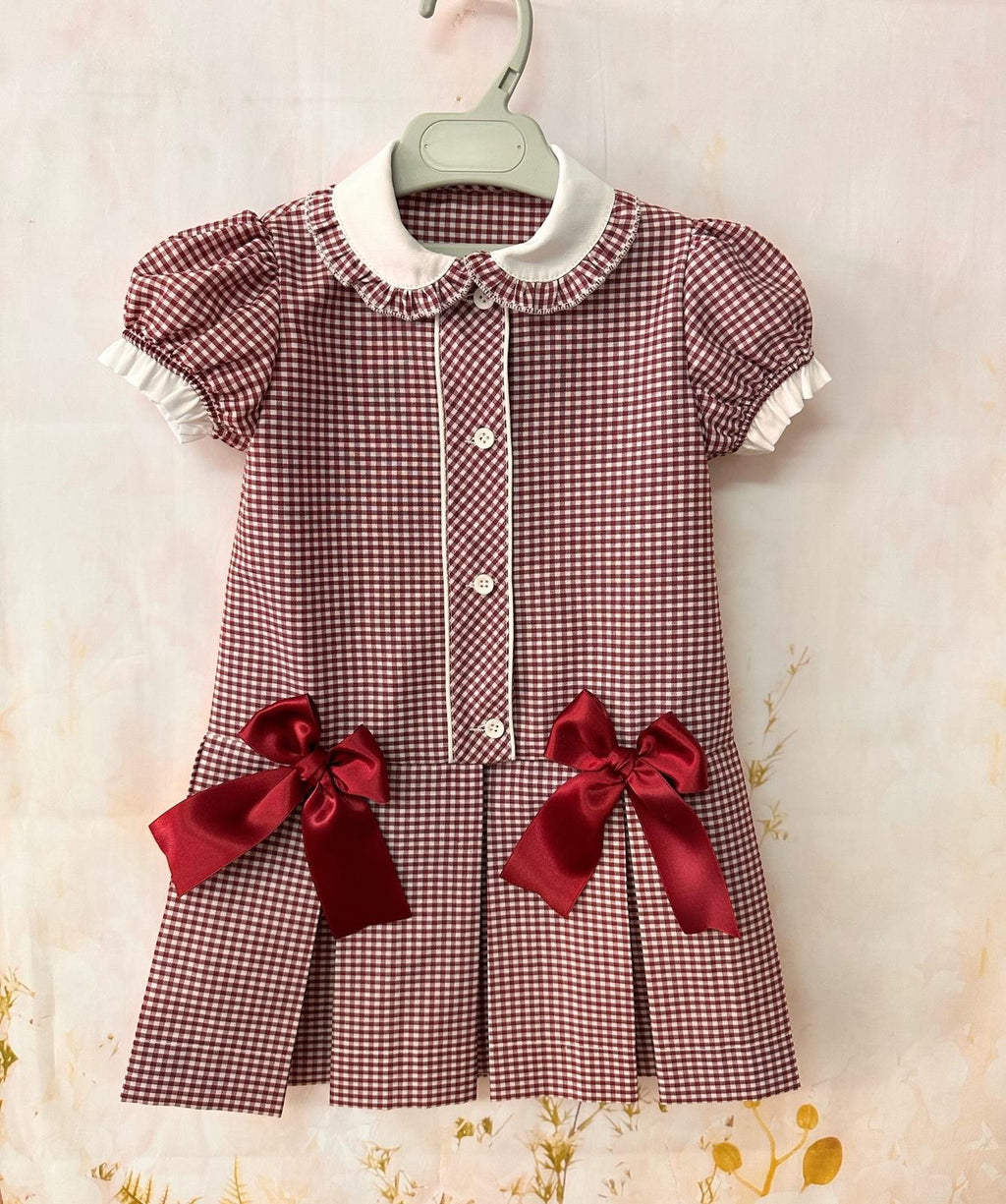 RB gingham aline pleats