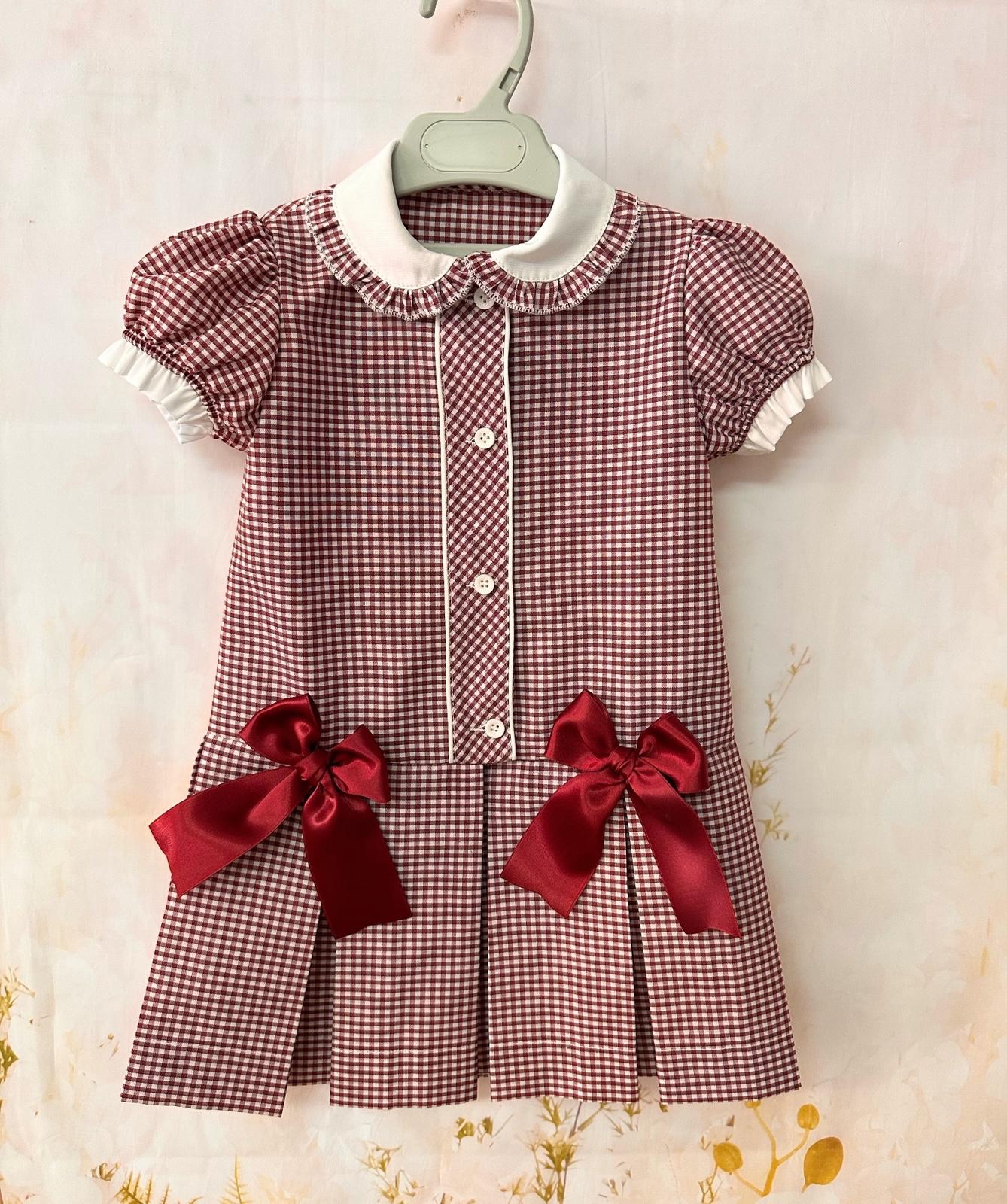 RB gingham aline pleats