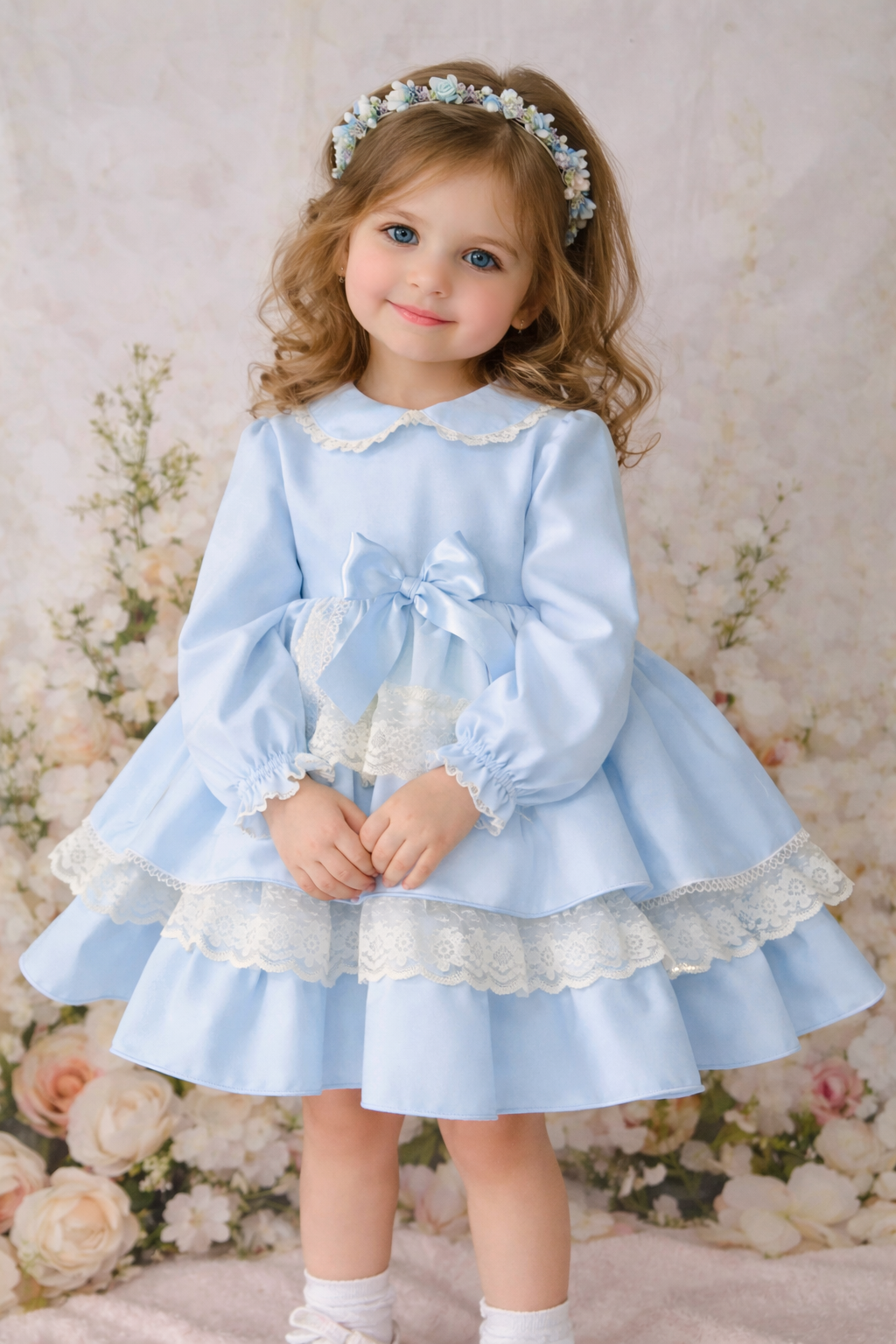 RB lace blue dress