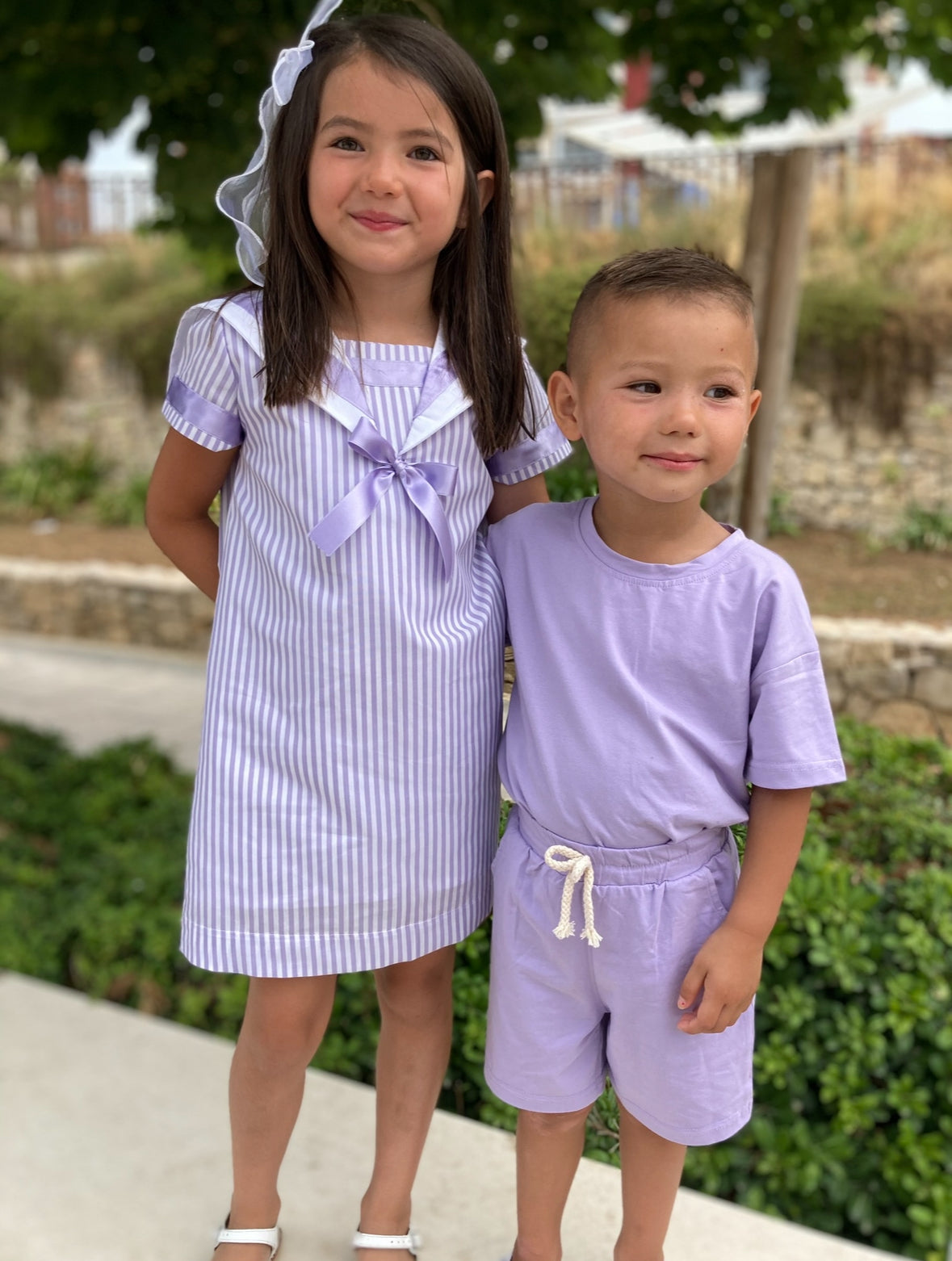 RB Boys short sets lilac