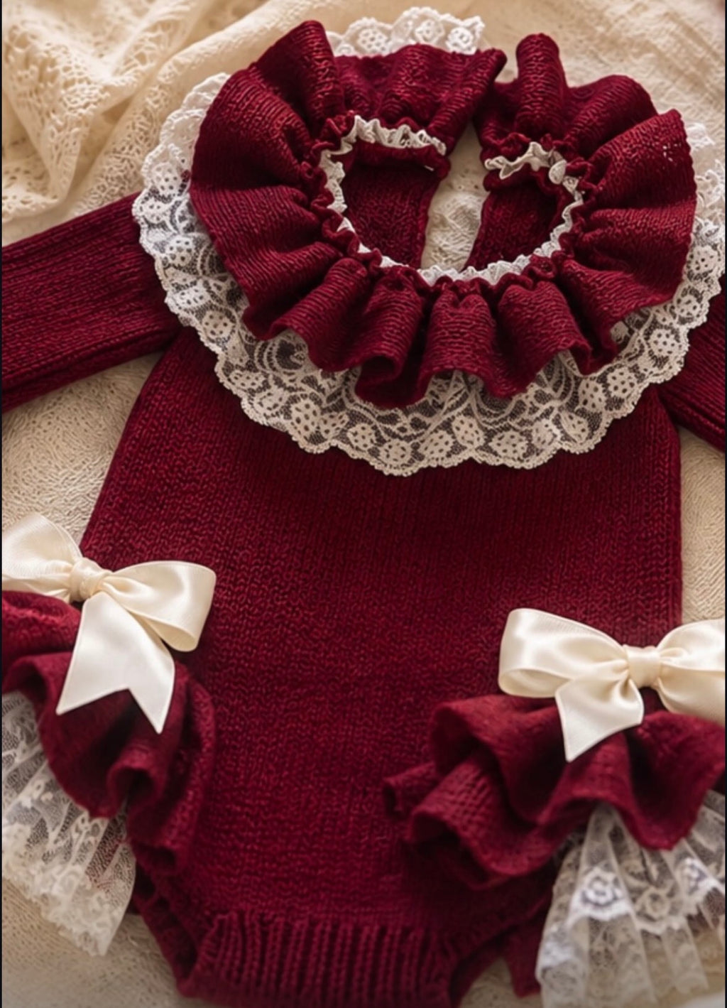 Ela burgundy romper