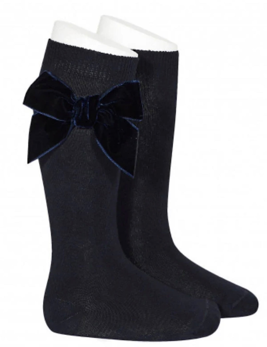 Condor velvet bow socks