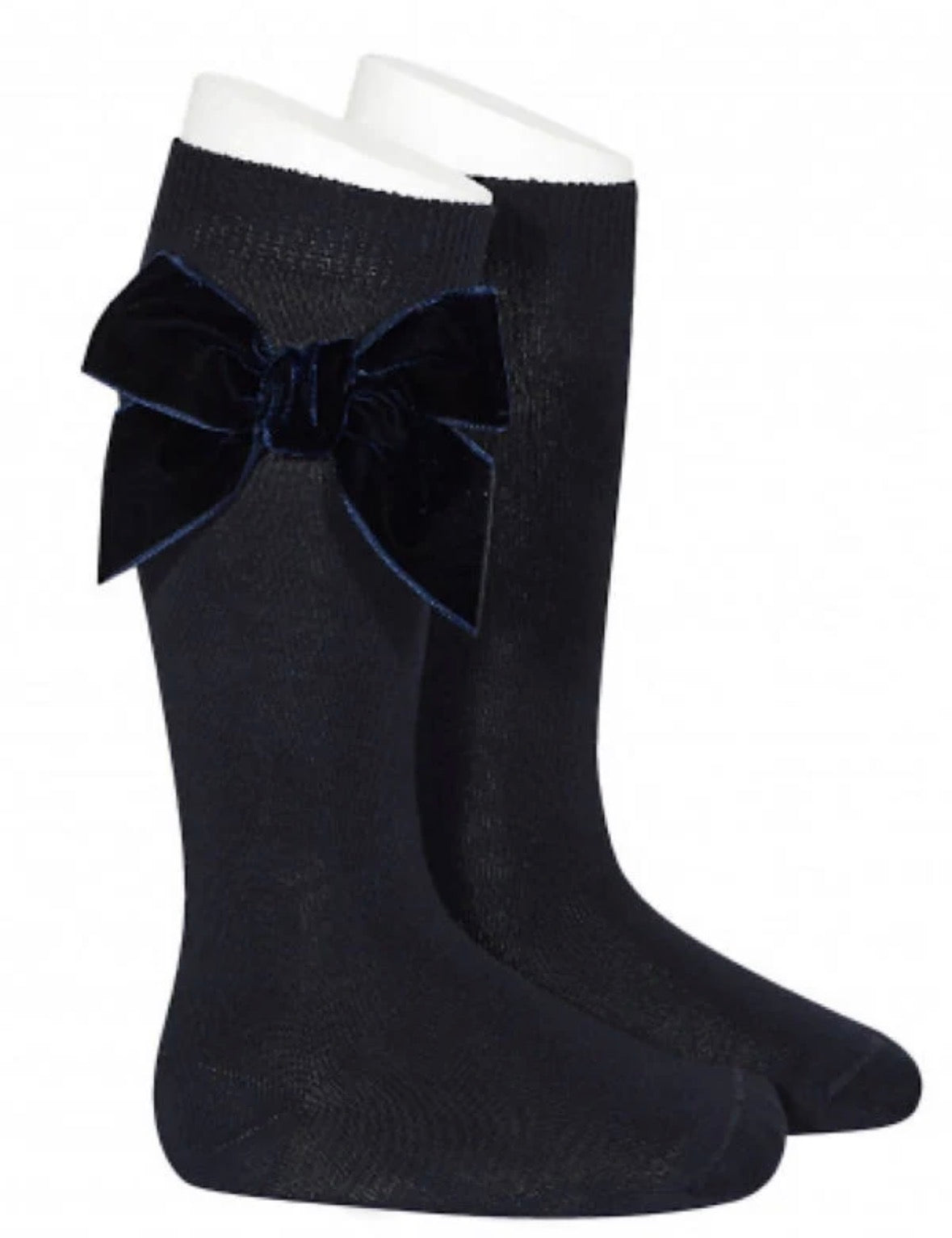 Condor velvet bow socks