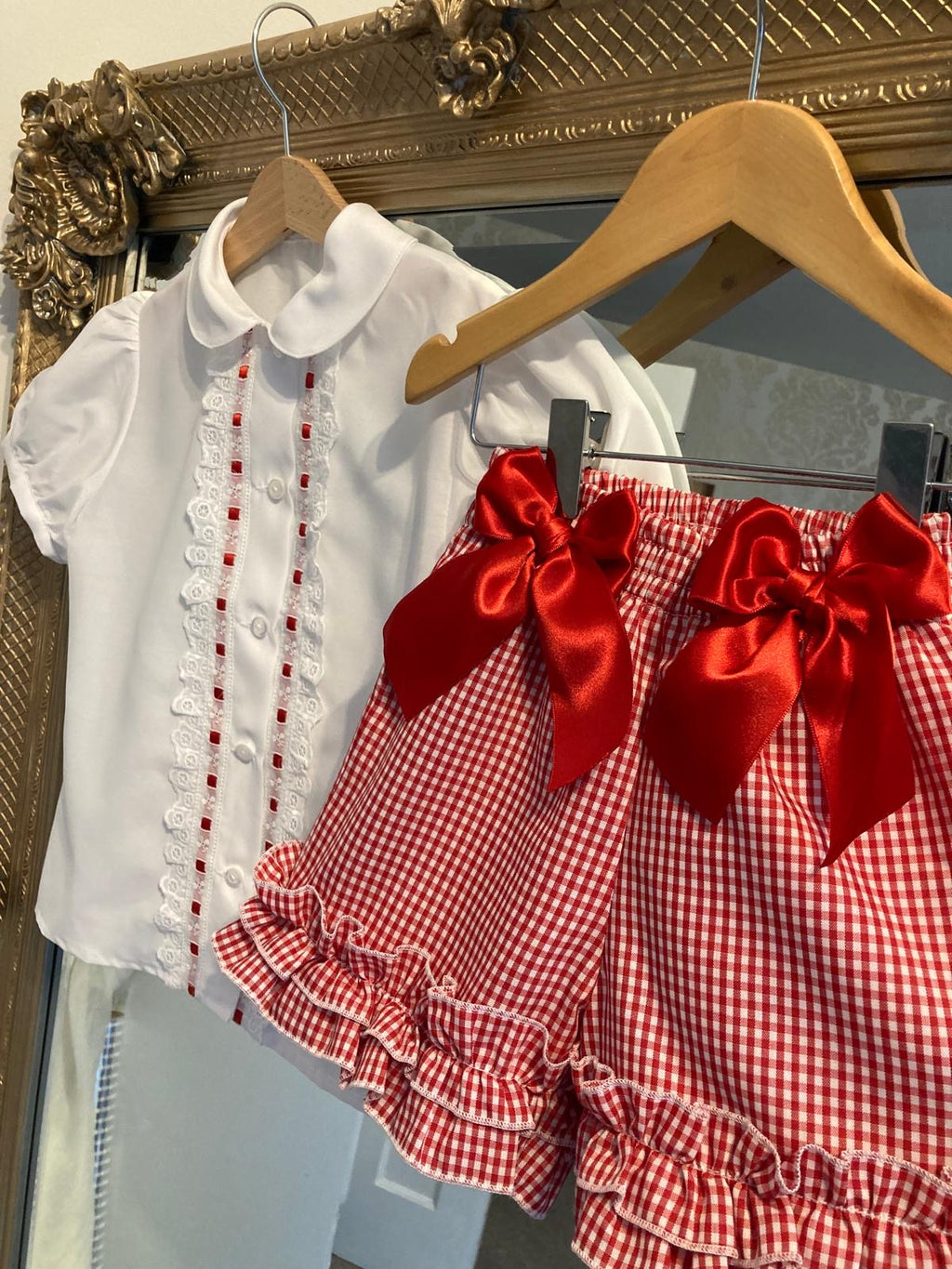 RB gingham short set