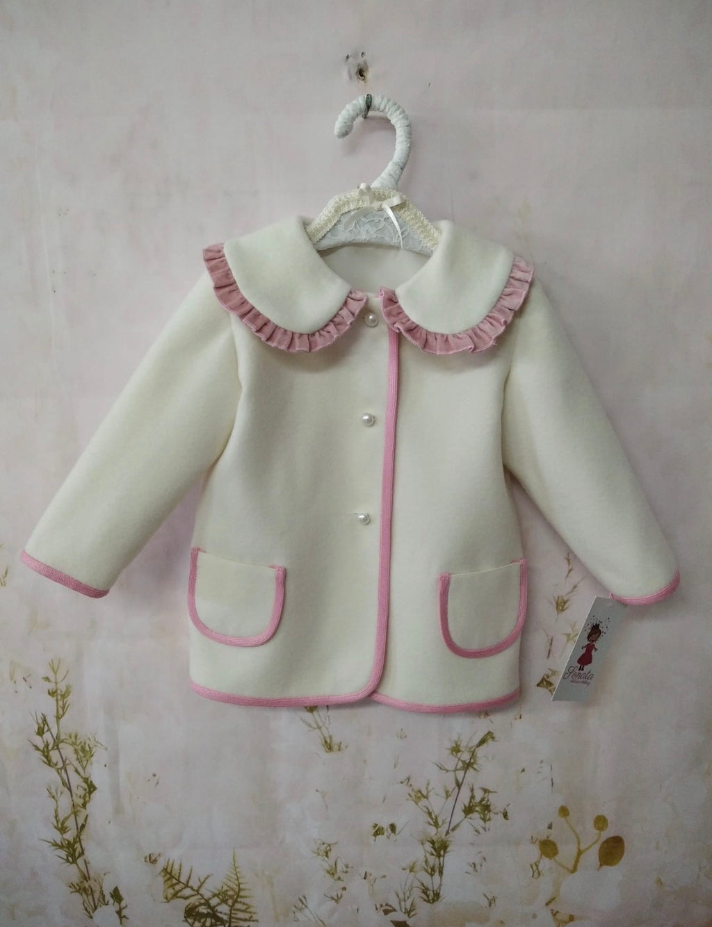 RB cream and pink coat