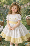 RB vintage dotty yellow dress