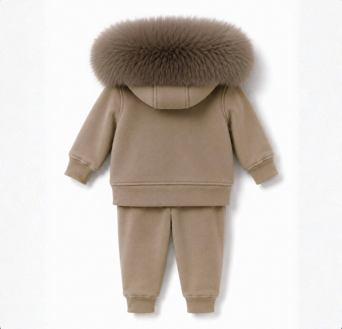 Faux fur tracksuit unisex