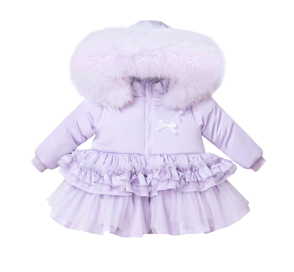 Faux fur padded luxury coat