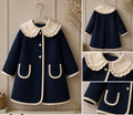 RB navy and cream long coat