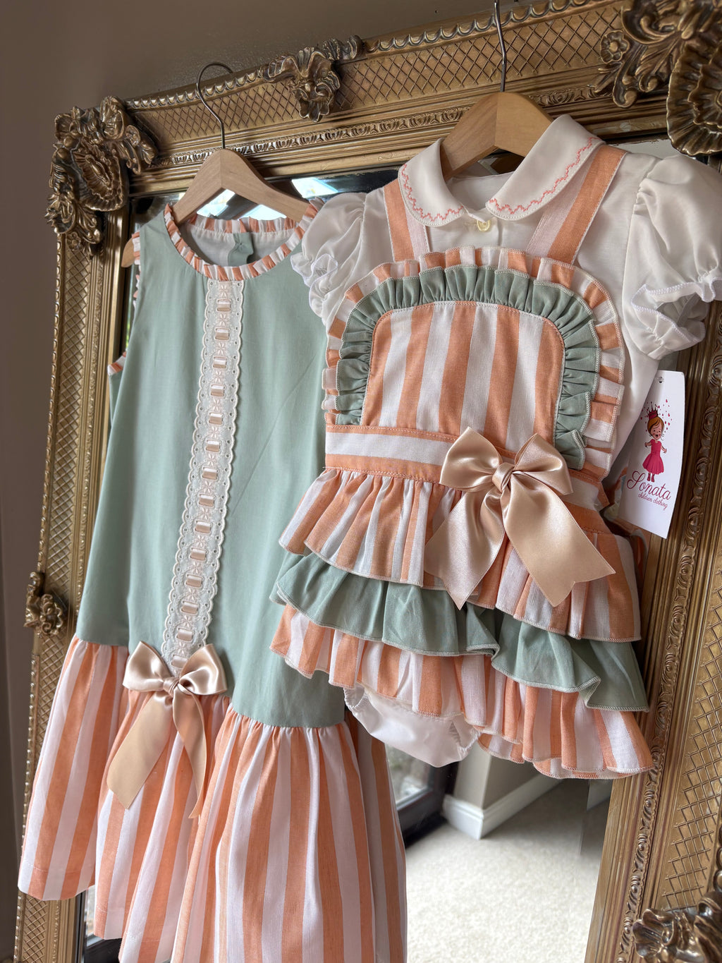 RB girls stripe romper