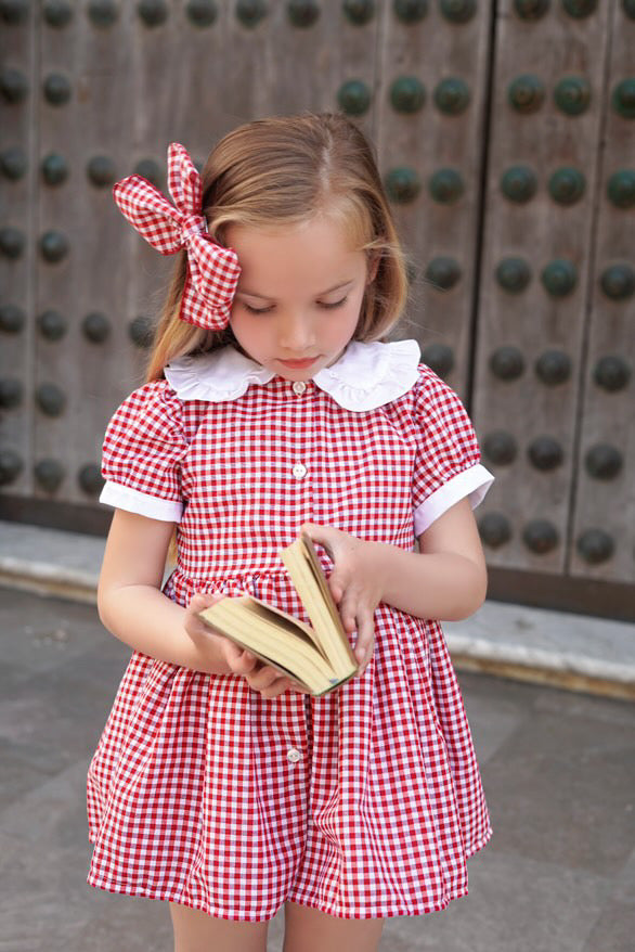 Gingham school dress