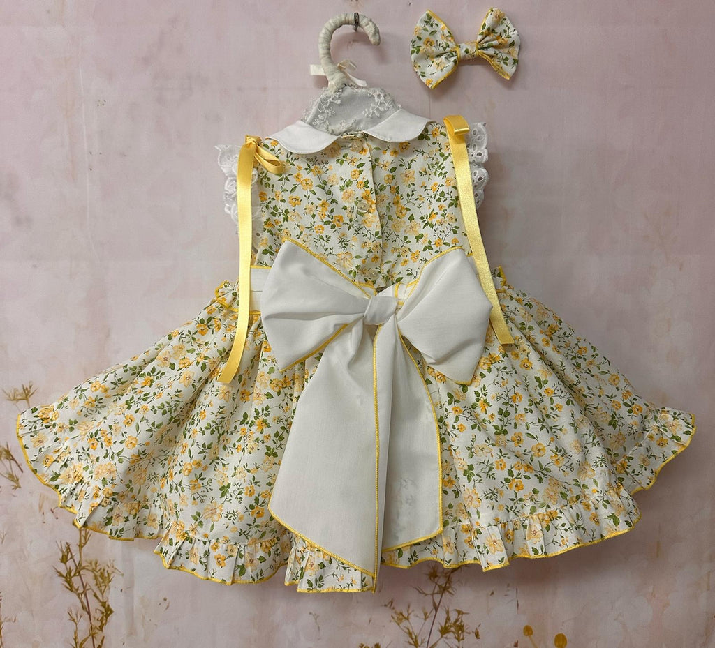 Sonata yellow floral smock