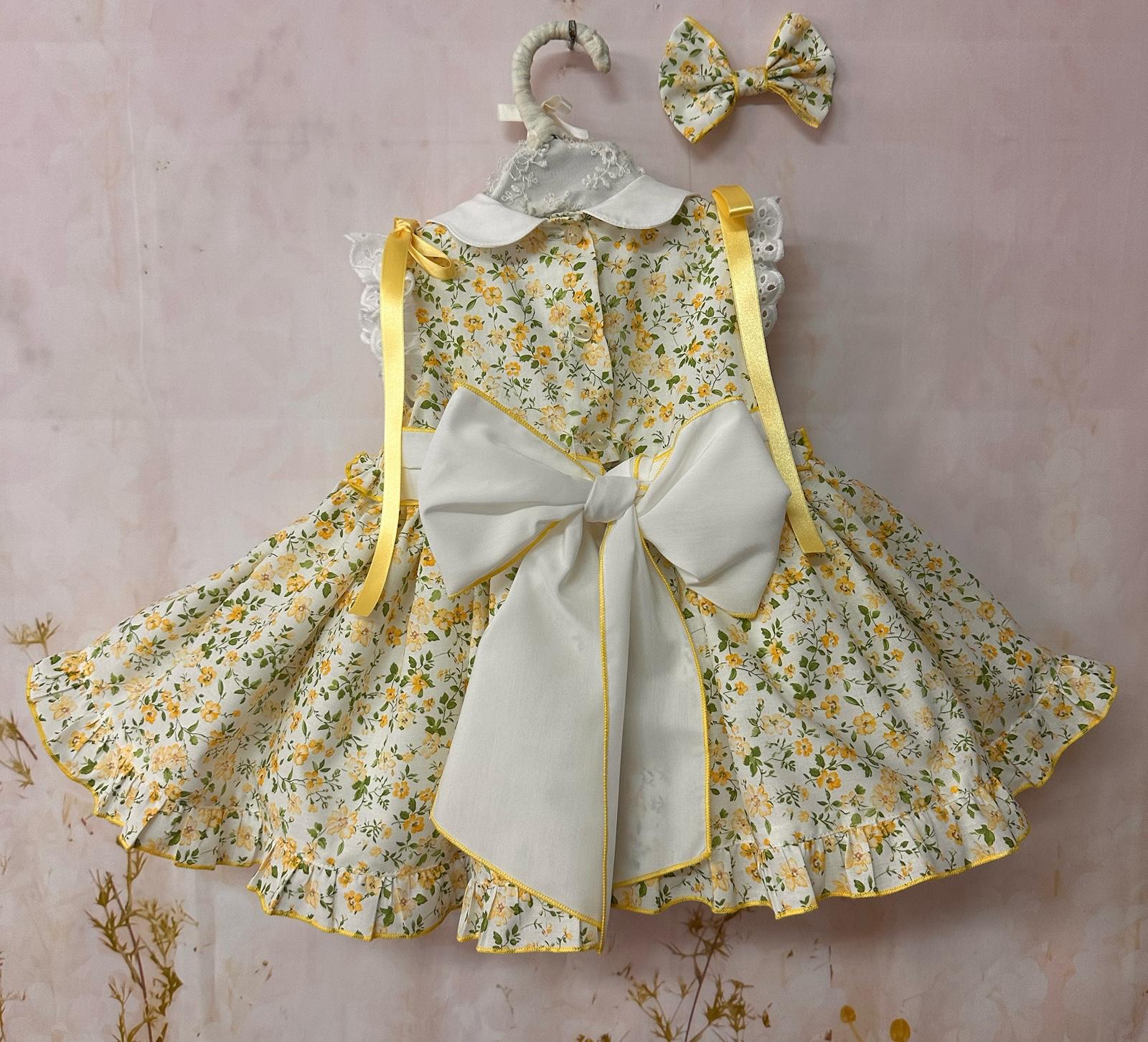 Sonata yellow floral smock