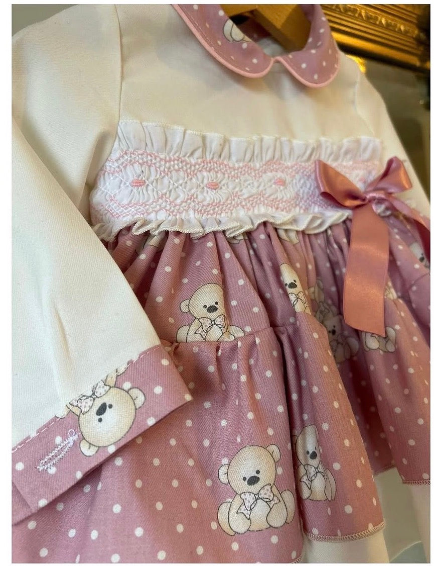 RB smocked teddy bear dress