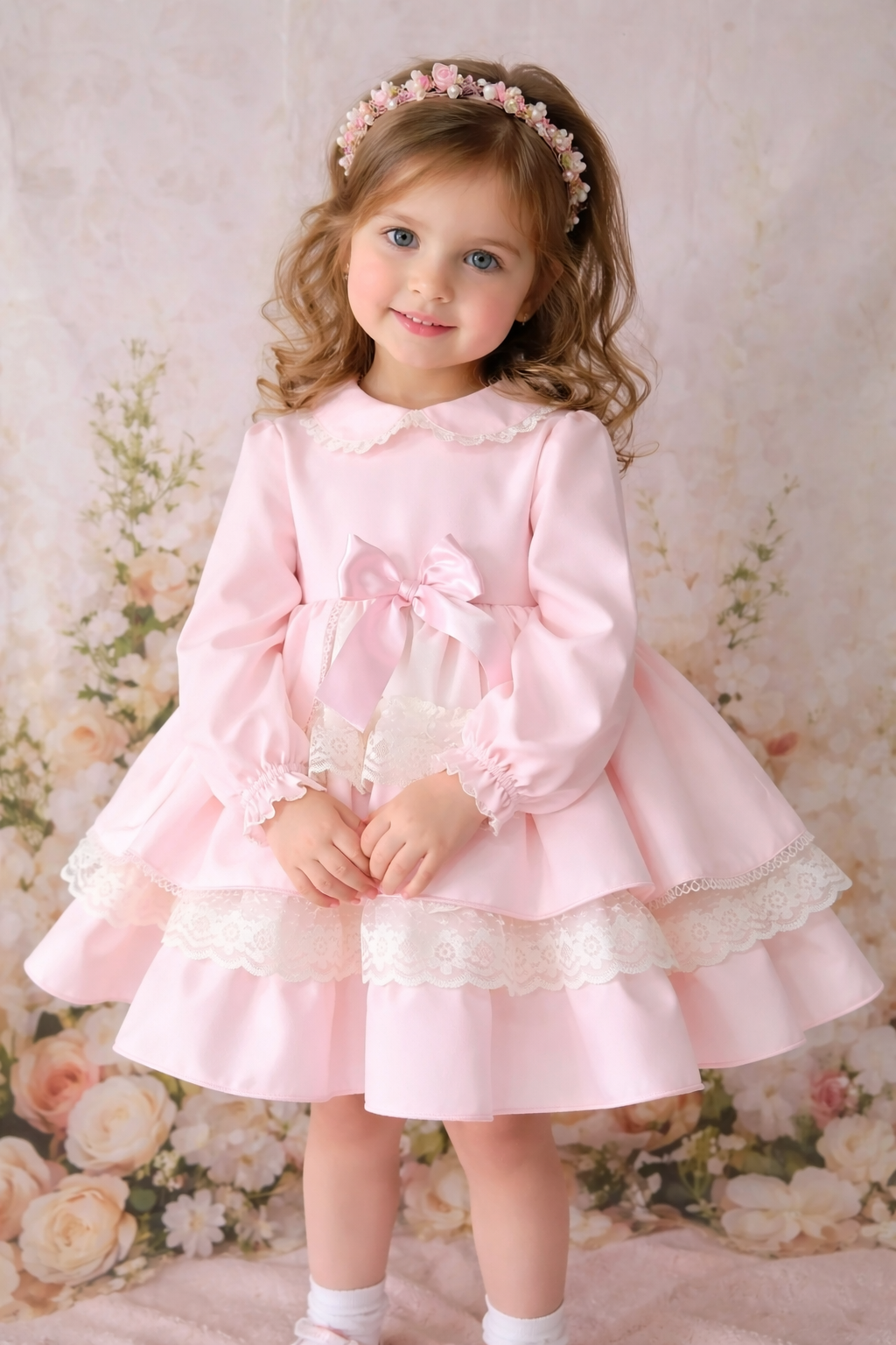 RB lace pink dress