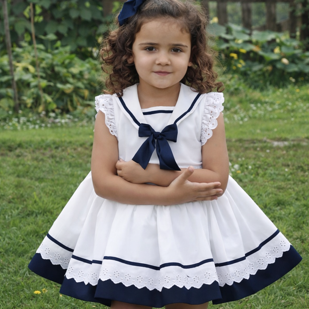 RB navy and white sailor dress