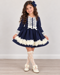 RB Christmas navy flowers