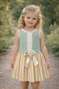 RB stripe drop waist dress