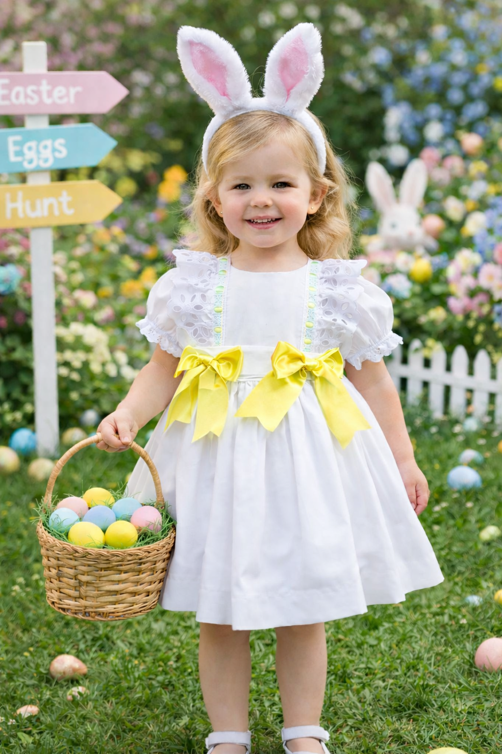 RB White dress yellow