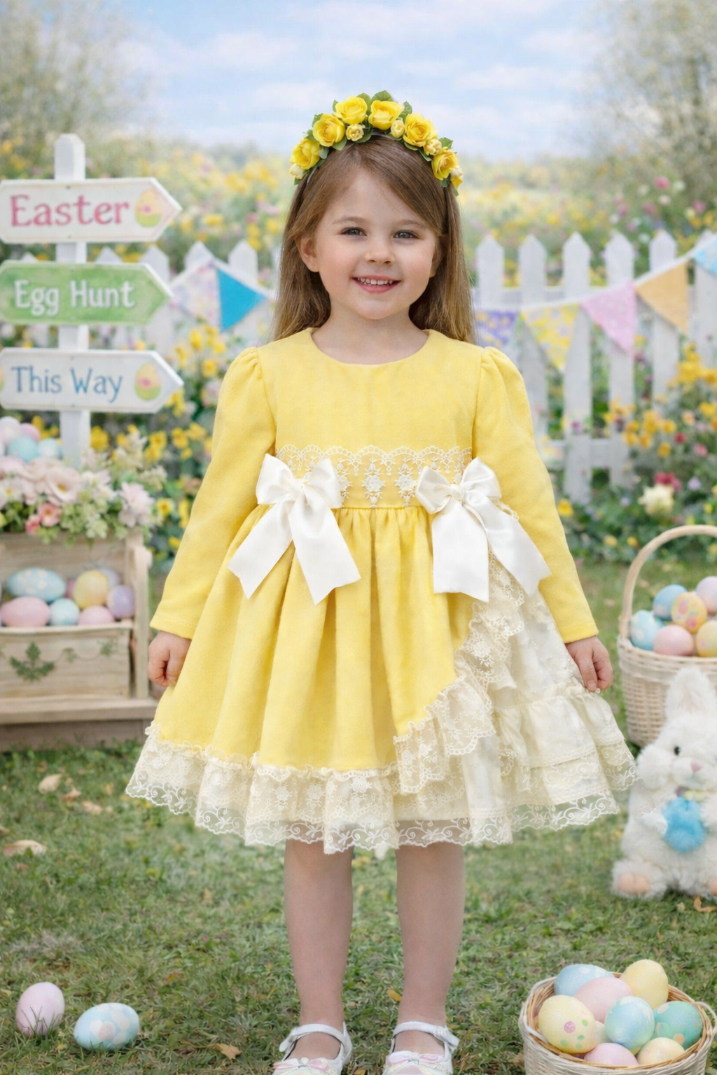 RB yellow lace dress