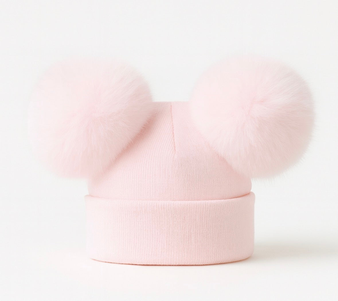 Double pom Pom hat