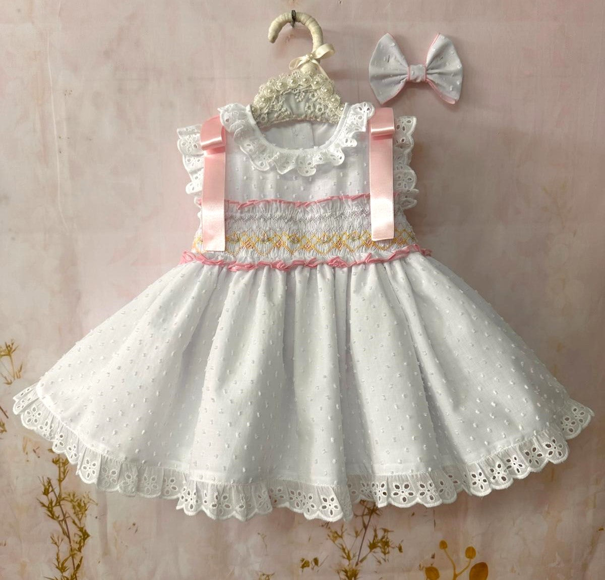 Sonata white smocked