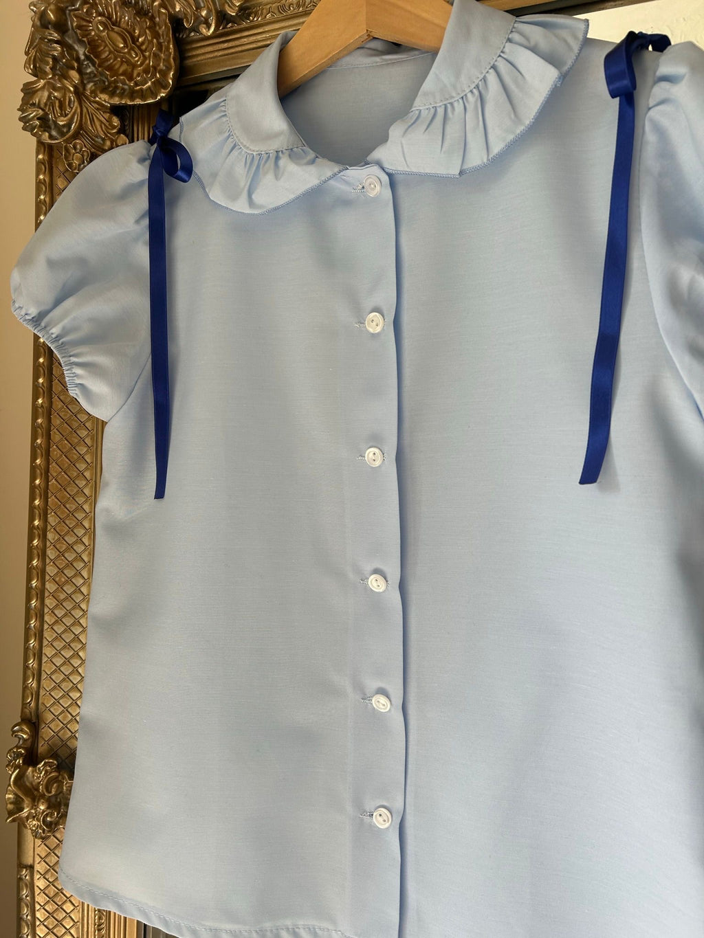 RB shoulder ribbon blouse