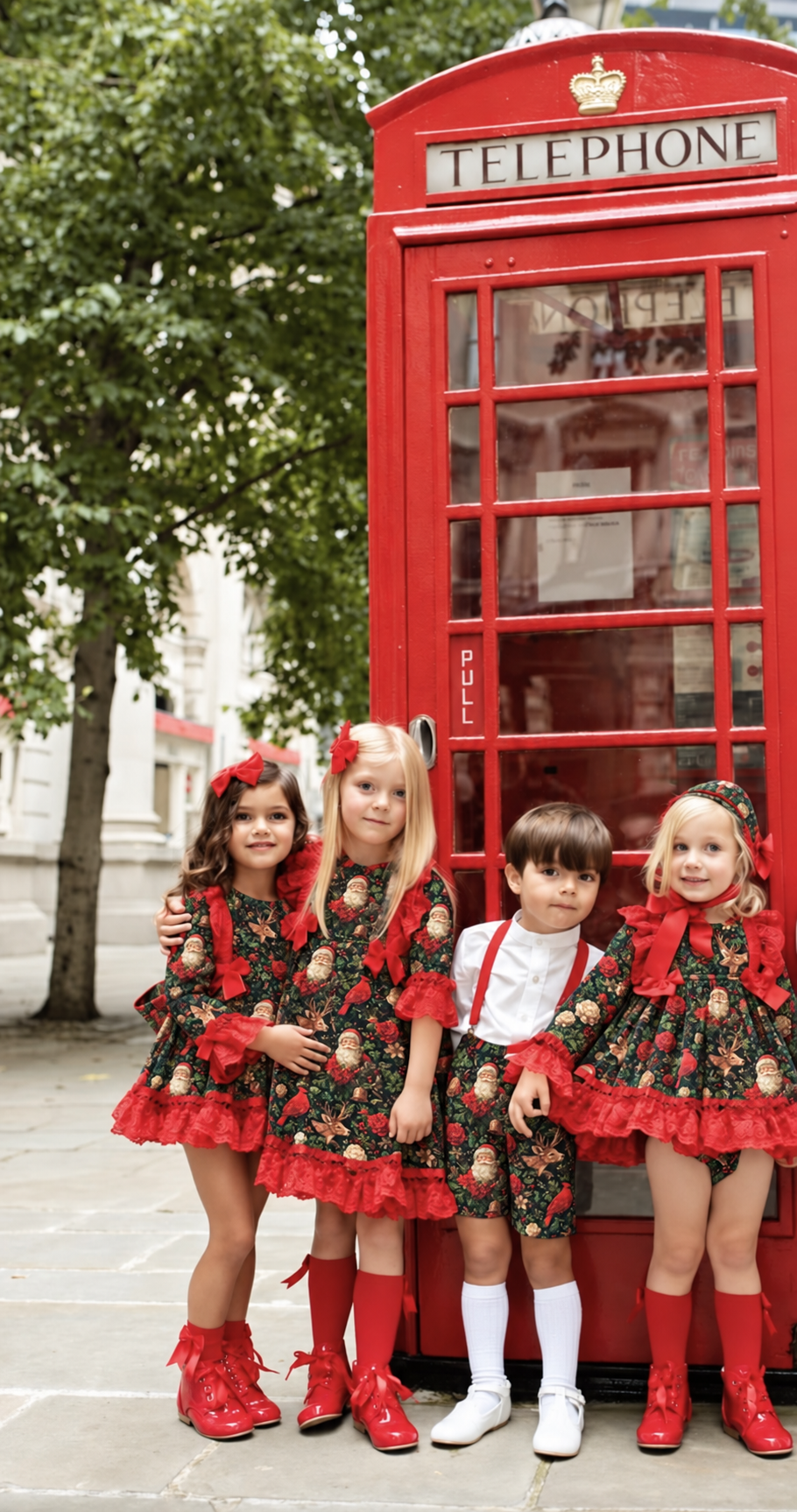RB Christmas red lace