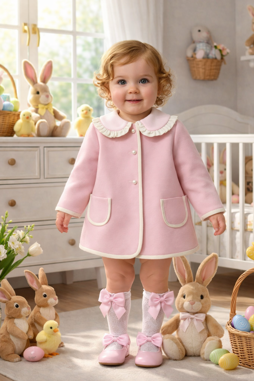 RB pink and cream coat