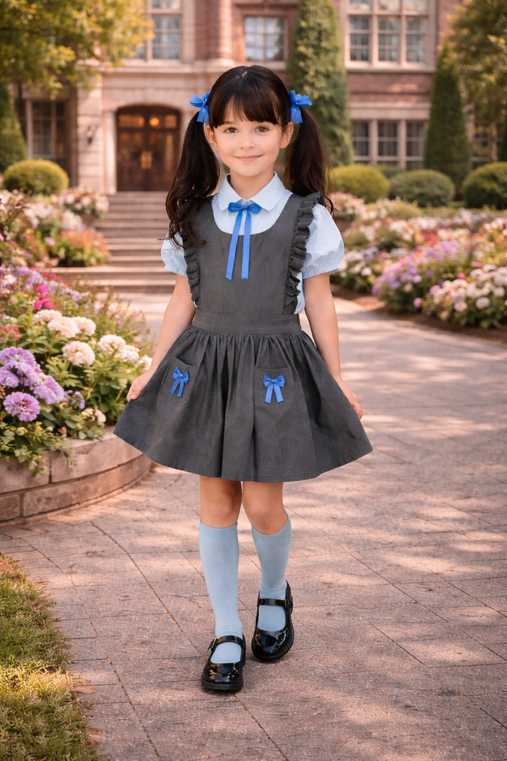RB centre ribbon shirt double sleeve