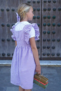 Gingham school pinny