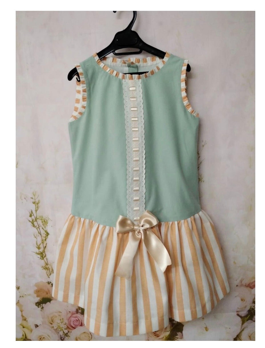 RB stripe drop waist dress