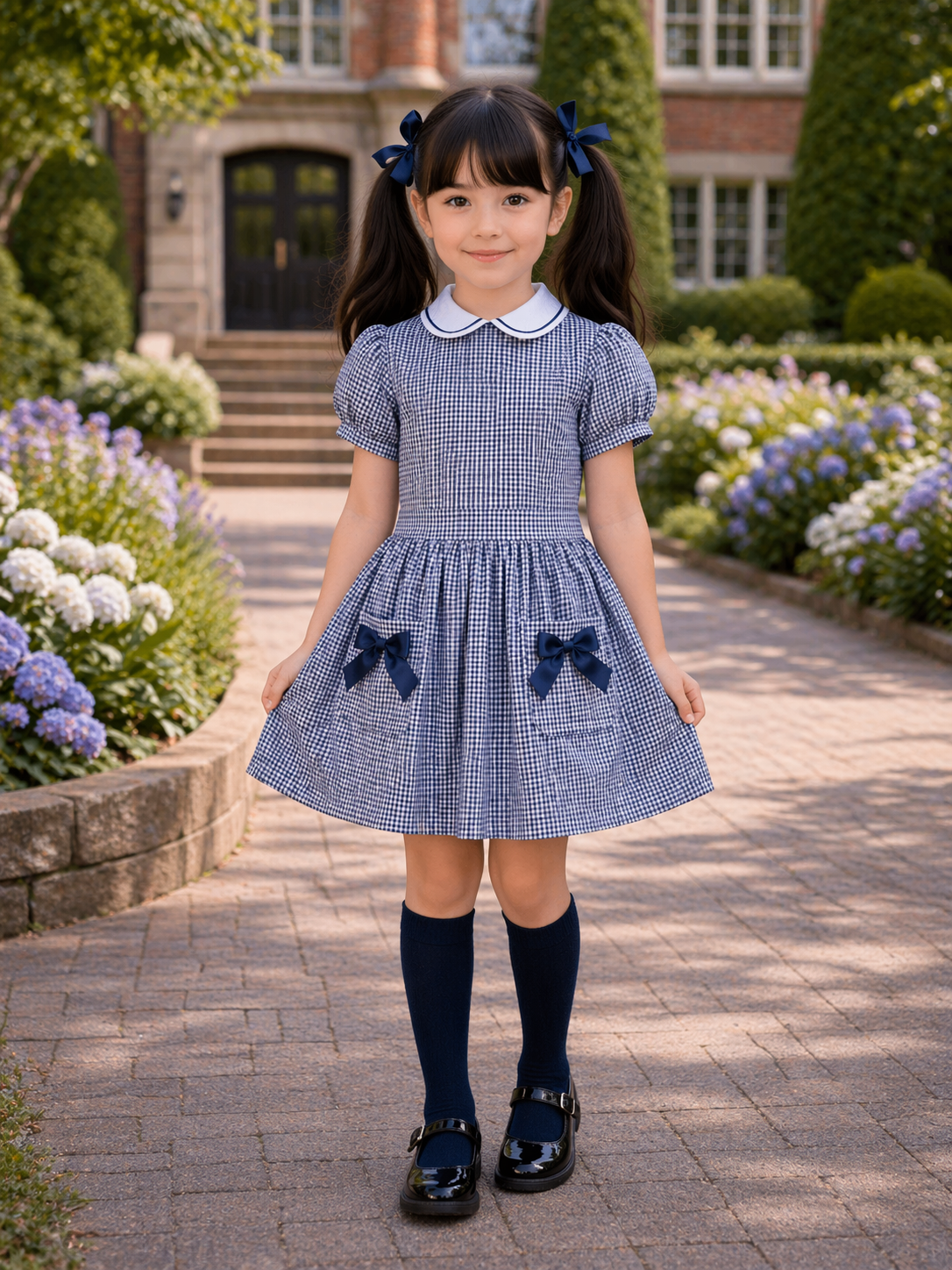 RB gingham pocket dress