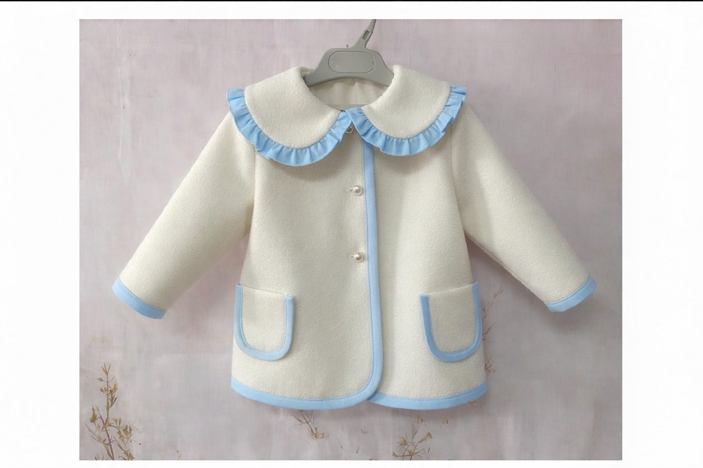 RB cream and blue coat