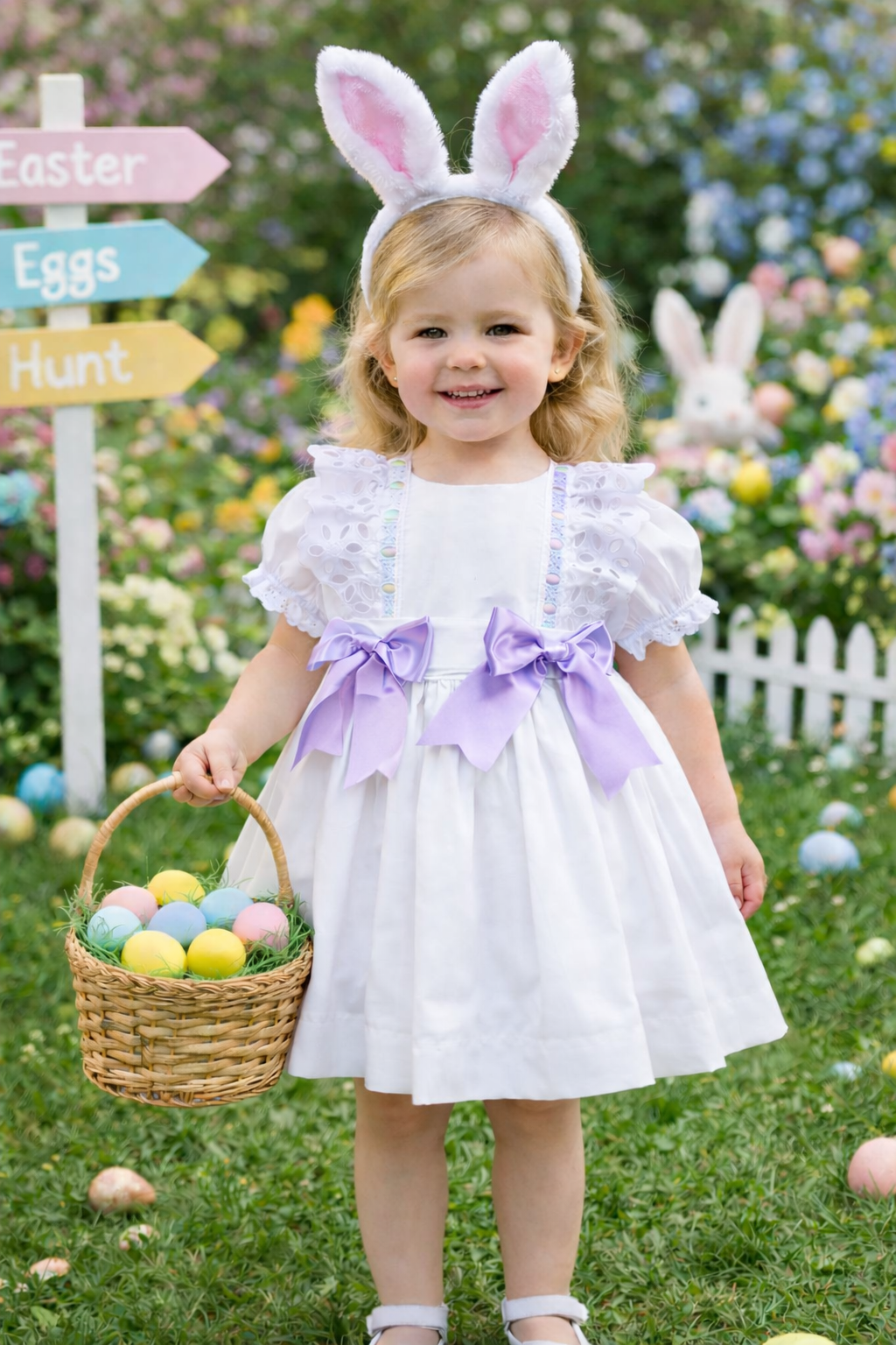 RB White dress lilac