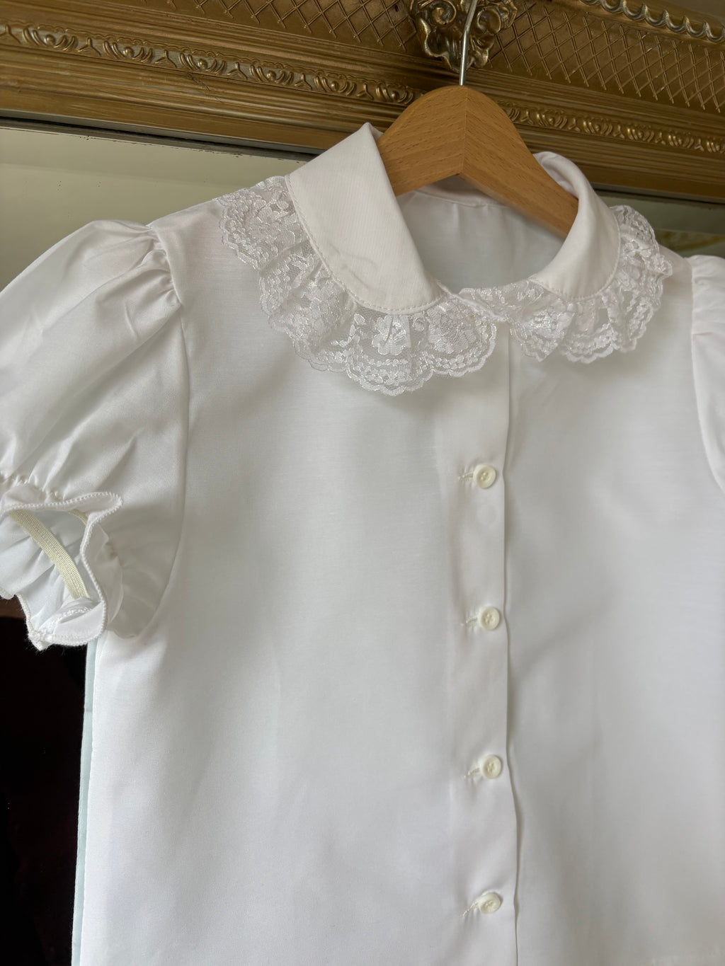 RB school blouse white lace collar